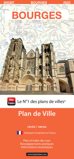 Bourges : plan de ville (édition 2023)
