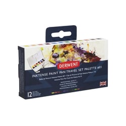 Boîte de 12 godets d'encre Derwent Inktense - Palette #01