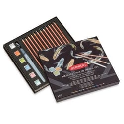 Coffret mixed media Aqua Metallic Derwent