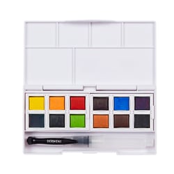 Set de 12 1/2 godets - Peinture aquarelle Derwent Inktense n°01