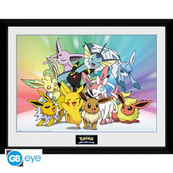 Pokémon - Poster encadré "Evoli" 