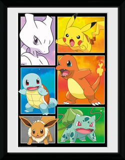 Pokémon - Poster encadré "Planche de bande dessinée" 30,5x40,6cm 