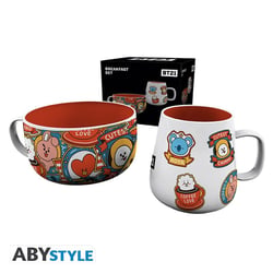 Set Petit Déjeuner Mug + Bol Classique - BT21 - Icônes