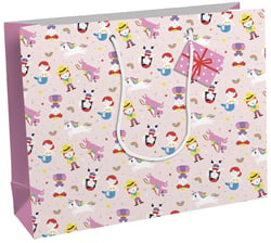 Sac cadeau taille XL - 37,3 x 11,8 x 27,5 cm - Héros de mon enfance 