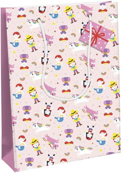Sac cadeau taille L - 26,5 x 14 x 33 cm - Héros de mon enfance