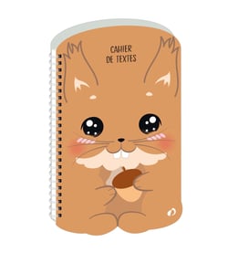 Cahier de textes 2026/2027 Quo Vadis - 15 x 21 cm - Kawaii