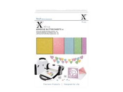 10 feuilles adhésives - paillettes pastel- A5