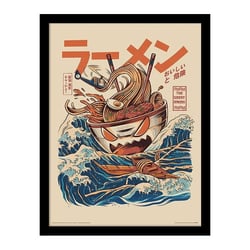 Affiche encadrée Ilustrata - The Great Ramen - 30 x 40 cm