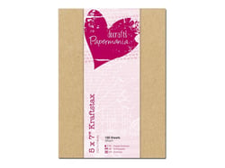 100 feuilles kraft - 12 x 17 cm