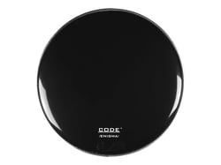Code Enigma - Tête de tambour pour resonance bass drum - 24" - noir