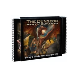 Livre plateau de jeu : The Dungeon Books of Battle Mats - Loke Battle Mats