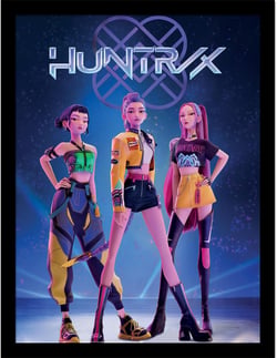 Cadre Photo  - K-POP Demon Hunters- Trio Huntrix - 40 x  30 cm