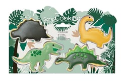 Lot de 4 emporte-pièces ScrapCooking - Dinosaure