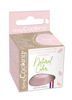 Colorant alimentaire en poudre d'origine naturelle ScrapCooking® - Dragée - 10 g