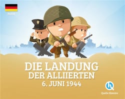 Die landung des allierten : 6. juni 1944
