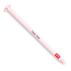 Stylo à encre gel effaçable Legami - Cochon - Rose - Pointe moyenne