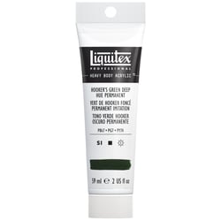 Tube 59 ml de peinture acrylique Liquitex Heavy Body série 1 - Vert hooker foncé - Extra-fine