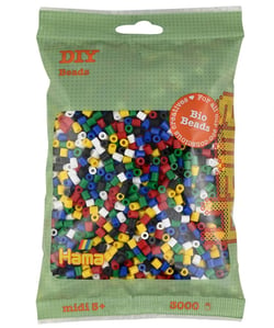 Perles Midi Hama - 5 mm - 6 couleurs - 3000 pièces