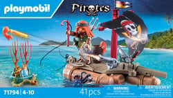 PLAYMOBIL - Pirate avec radeau flottant et trésor - 71794 - Les pirates
