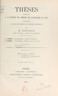 Contribution à l'étude du vitellus - Thèse présentée à la Faculté des sciences de l'Université de Paris pour obtenir le grade de Docteur ès sciences naturelles