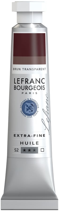 Peinture à l'huile extra-fine - 20ml - brun transparent
