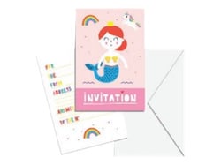  6 cartes d'invitation - Clairefontaine - Héros De Mon Enfance 
