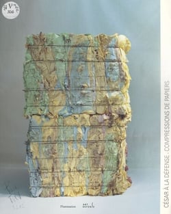 César à La Défense : compressions de papiers - Exposition organisée du 20 juin au 5 septembre 1990