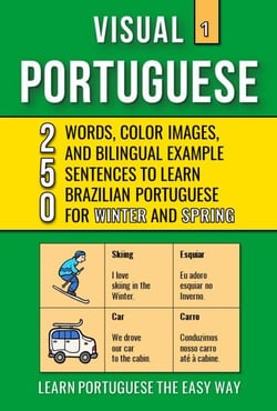 Visual Portuguese 1 - 250 Words, Color Images and Bilingual Examples Sentences to Learn Brazilian Portuguese Vocabulary for Winter and Spring - Visual Portuguese, #1