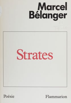 Strates - Poèmes (1960-1982)