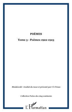 Poèmes - Tome 3 - Poèmes 1922-1923