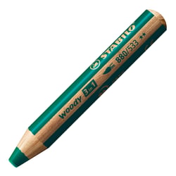 Crayon multi-talents pointe extra-large - STABILO - Vert foncé - Woody 3 in 1