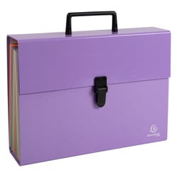 Trieur à soufflet A4 - Aquarel - 18 compartiments - Exacompta - Mauve