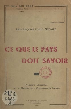 Les leçons d'une défaite, ce que le pays doit savoir - Précisions nécessaires par un membre de la Commission de l'armée