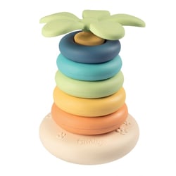 Little Smoby Green Pyramide de 5 anneaux colorés