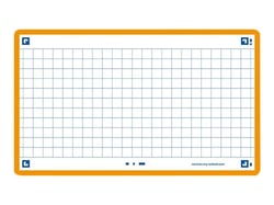 80 flashcards - 7,5 x 12,5 cm - Flash 2.0 Oxford - Petits carreaux - cadre orange