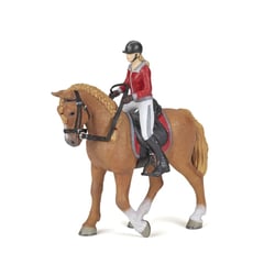 Cheval de promenade et sa cavalière