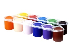 Assortiment peinture acrylique Vives et Pastels - 18 mini doses de 3ml -  Acrylique enfant - Creavea