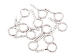 12 pitons à visser Ø 7 mm  Créalia - Rhodium
