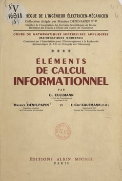Cours de mathématiques supérieures appliquées (4) - Éléments de calcul informationnel