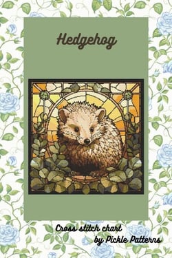 Hedgehog - Stained Glass Animals