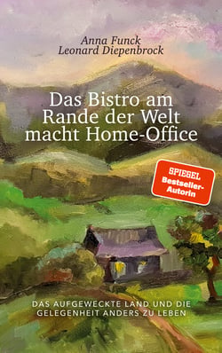Das Bistro am Rande der Welt macht Home-Office - Das aufgeweckte Land und die Gelegenheit anders zu leben