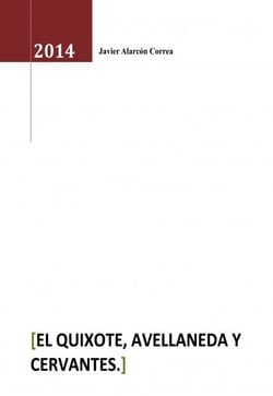 EL Quixote, Avellaneda y Cervantes