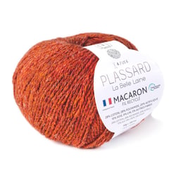 Pelote de fil à tricoter - Plassard - Macaron - Rouge