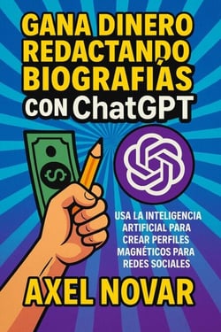 Gana dinero redactando biografías con ChatGPT: Usa la inteligencia artificial para crear perfiles magnéticos para redes sociales - Ingresos Inmediatos para Principiantes, #9
