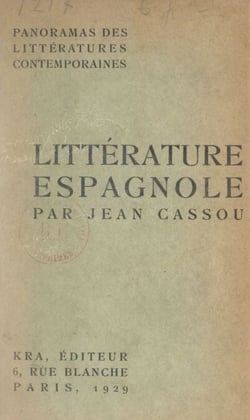 Panorama de la littérature espagnole contemporaine