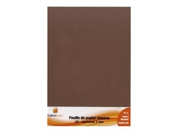 Feuille de papier mousse A4 2 mm - Marron