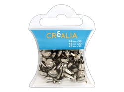 Assortiment de 80 attaches parisiennes - Argent - Créalia