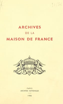 Archives de la Maison de France, branche d'Orléans (4) - Catalogue des cartes et plans