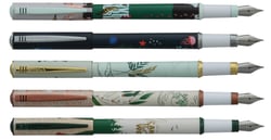 1 stylo plume roller - bleu - Ink Plastique Love You Earth Plumink - Modèles assortis