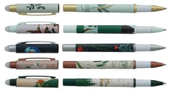 1 stylo à bille - bleu - Ink Love your Earth Effacink - Pointe moyenne - Modèles assortis